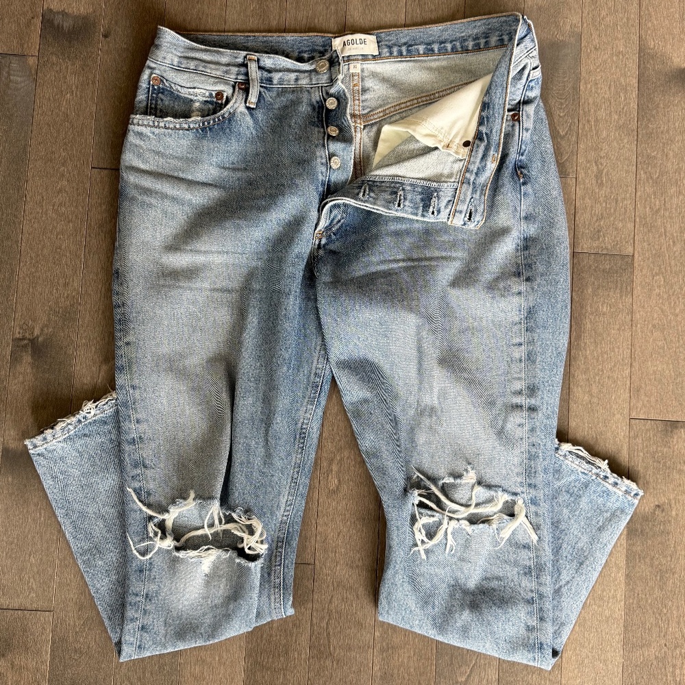 Agolde Riley distressed jeans Women's 30"